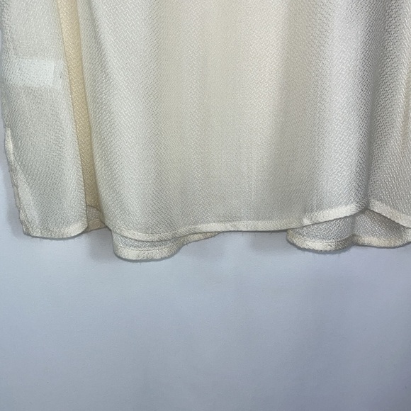 Lucky Brand popover sheer sleeveless blouse Sz S - Picture 11 of 11